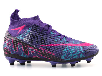 Air Laliga 600 Garson Krampon Çoraplı - Mor/Fuşya/Desenli - 1