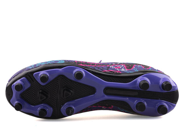 Air Laliga 600 Garson Krampon Çoraplı - Mor/Fuşya/Desenli - 4