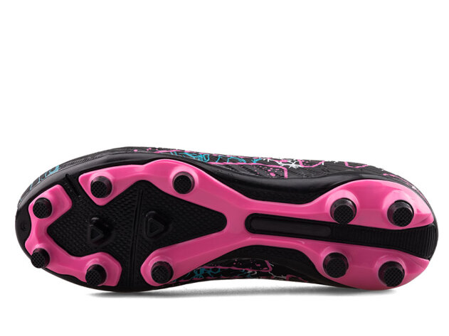 Air Laliga 600 Garson Krampon Çoraplı - Siyah/Fuşya/Desenli - 4