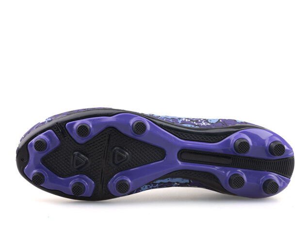 Air Laliga 600 Merdane Krampon Çoraplı - Mor/Siyah/Desenli - 4