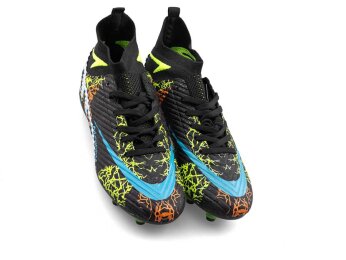 Air Laliga 600 Merdane Krampon Çoraplı - Siyah/Sarı Desenli - 2