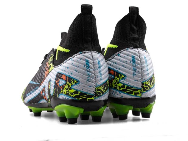 Air Laliga 600 Merdane Krampon Çoraplı - Siyah/Sarı Desenli - 3