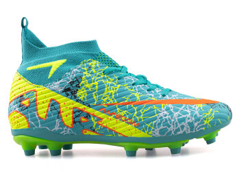 Air Laliga 600 Merdane Krampon Çoraplı - Turkuaz/Sarı/Desenli - Air Laliga