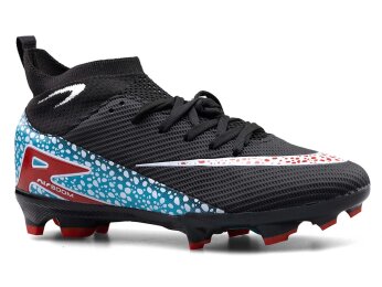 Air Laliga 610 Merdane Krampon Çoraplı - Siyah/Kırmızı - 1