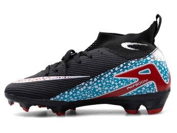 Air Laliga 610 Merdane Krampon Çoraplı - Siyah/Kırmızı - 2