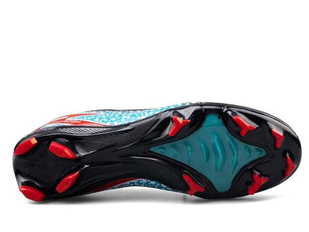 Air Laliga 610 Merdane Krampon Çoraplı - Siyah/Kırmızı - 4