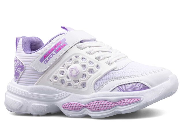 Alessio 019 Patik Anrk - Beyaz/Lila B.t - 1