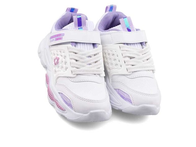 Alessio 019 Patik Su İtici Işıklı - Beyaz/Lila B.t - 2