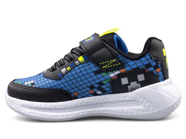 Alessio 03 Patik Anrk Dijital - Siyah/Saks B.T - 2