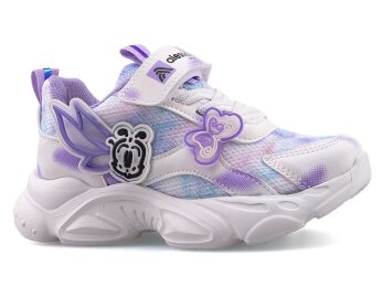 Alessio 034 Patik Anrk - Beyaz/Lila B.t - 1