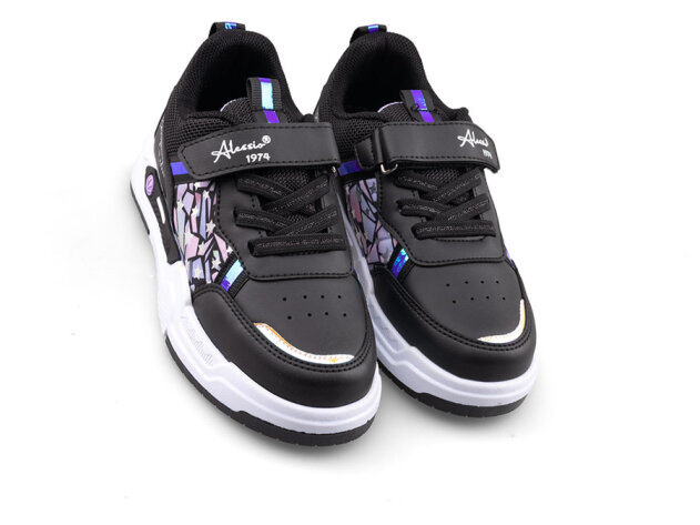 Alessio 039 Filet Cilt - Siyah/Lila B.S.T - 2