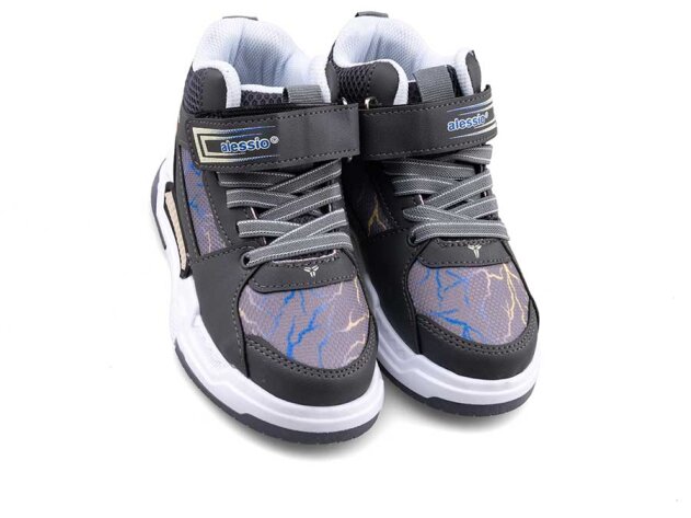 Alessio 042 Patik Cilt Su İtici Işıklı - Füme/Sarı/Buz Füme T - 2