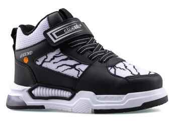 Alessio 042 Patik Cilt Su İtici Işıklı - Siyah/Beyaz/B.S.T - 1