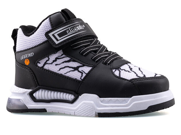 Alessio 042 Patik Cilt Su İtici Işıklı - Siyah/Beyaz/B.S.T - 1