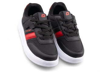 Alessio 048 Patik Cilt - Siyah/Kırmızı B.T - 2