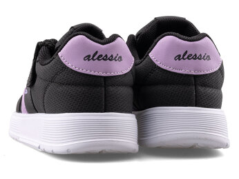 Alessio 048 Patik Cilt - Siyah/Lila B.T - 3