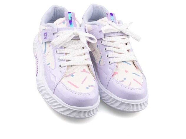 Alessio 055 Filet Keten - Beyaz/Lila B.t - 2