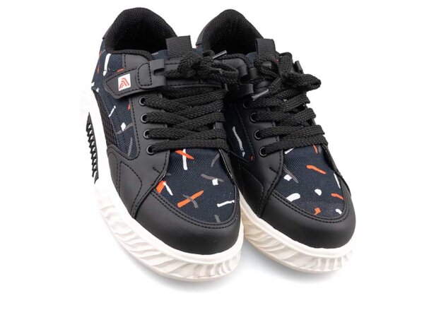 Alessio 055 Filet Keten - Siyah/Kırmızı/Taba/Ekru - 2