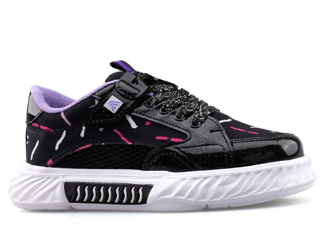 Alessio 055 Filet Keten - Siyah/Lila B.T - 1