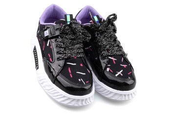 Alessio 055 Filet Keten - Siyah/Lila B.T - 2