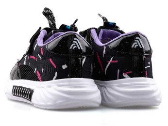 Alessio 055 Filet Keten - Siyah/Lila B.T - 3