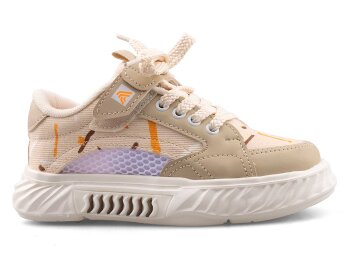 Alessio 055 Patik Keten Işıklı - Bej/Ekru T. - 1