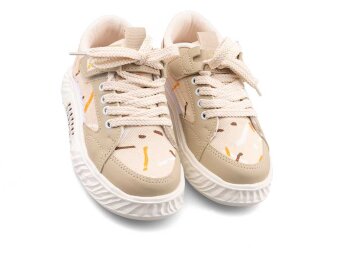 Alessio 055 Patik Keten Işıklı - Bej/Ekru T. - 2