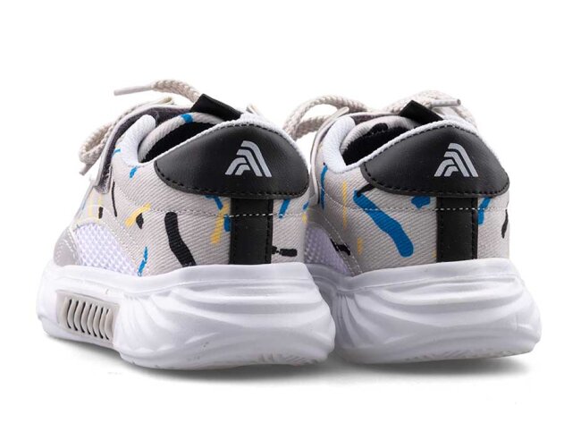 Alessio 055 Patik Keten Işıklı - Buz/Siyah B.T - 3