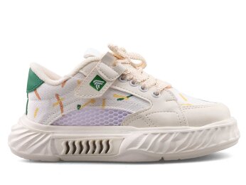 Alessio 055 Patik Keten Işıklı - Ekru/Ekru/T. - 1