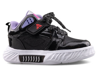 Alessio 537 Patik Cilt - Siyah/Simli B.T - 1