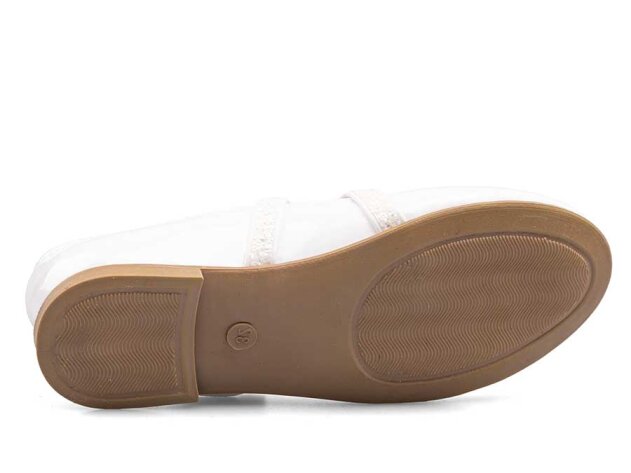 Anıl 022 Patik Babet Cilt - Beyaz - 4