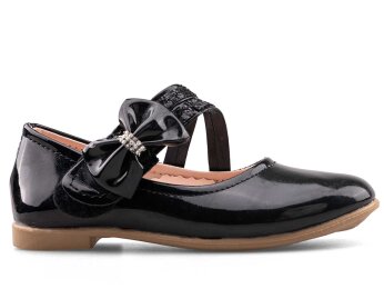 Anıl 022 Patik Babet Cilt - Siyah/Rugan - 1