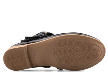 Anıl 022 Patik Babet Cilt - Siyah/Rugan - 4