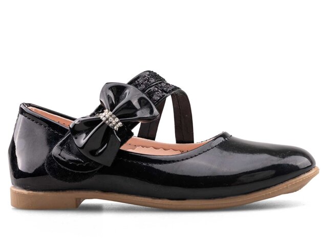 Anıl 022 Patik Babet Cilt - Siyah/Rugan - 1