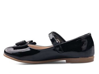 Anıl 023 Taşlı Filet Babet Cilt - Parlak/Siyah - Anıl Bebe