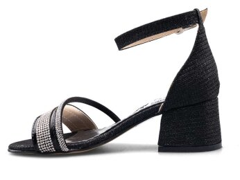 Anıl Biyeli Filet Ökçeli - Siyah - Anil