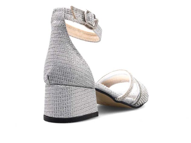 Anıl Biyeli Patik Ökçeli - Gümüş - 3