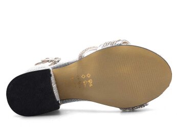 Anıl Biyeli Patik Ökçeli - Gümüş - 4