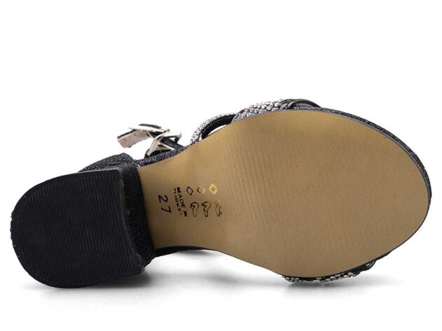 Anıl Biyeli Patik Ökçeli - Siyah - 4