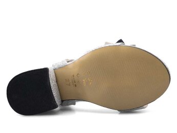 Anıl Çiçekli Filet Ökçeli - Gümüş - 4