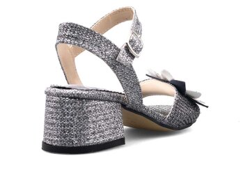 Anıl Çiçekli Filet Ökçeli - Platin - 3