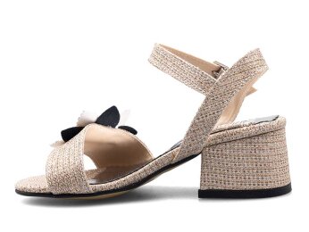 Anıl Çiçekli Filet Ökçeli - Roz - Anıl Bebe