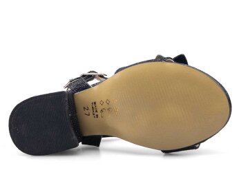 Anıl Çiçekli Filet Ökçeli - Siyah - 4