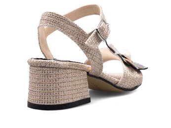 Anıl Çiçekli Patik Ökçeli - Roz - 3