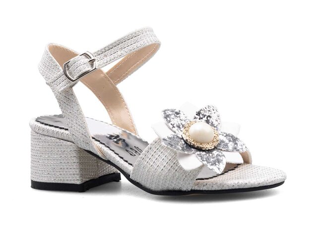 Anıl Çiçekli Patik Ökçeli - Sedef - 1