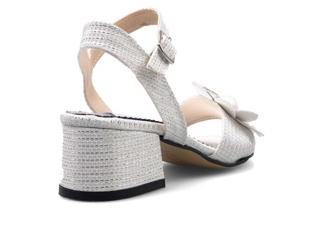 Anıl Çiçekli Patik Ökçeli - Sedef - 3