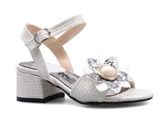 Anıl Çiçekli Patik Ökçeli - Sedef - Anil