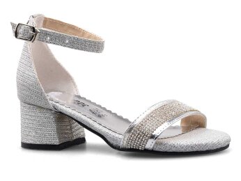 Anıl Tekbant Filet Ökçeli - Gümüş - Anıl Bebe