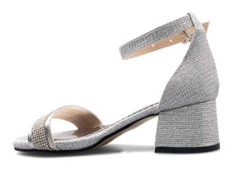 Anıl Tekbant Filet Ökçeli - Gümüş - Anıl Bebe