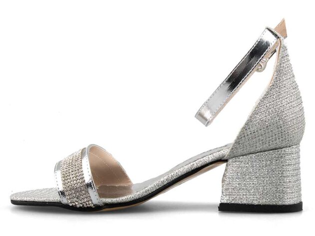 Anıl Tekbant Filet Ökçeli - Gümüş - 3